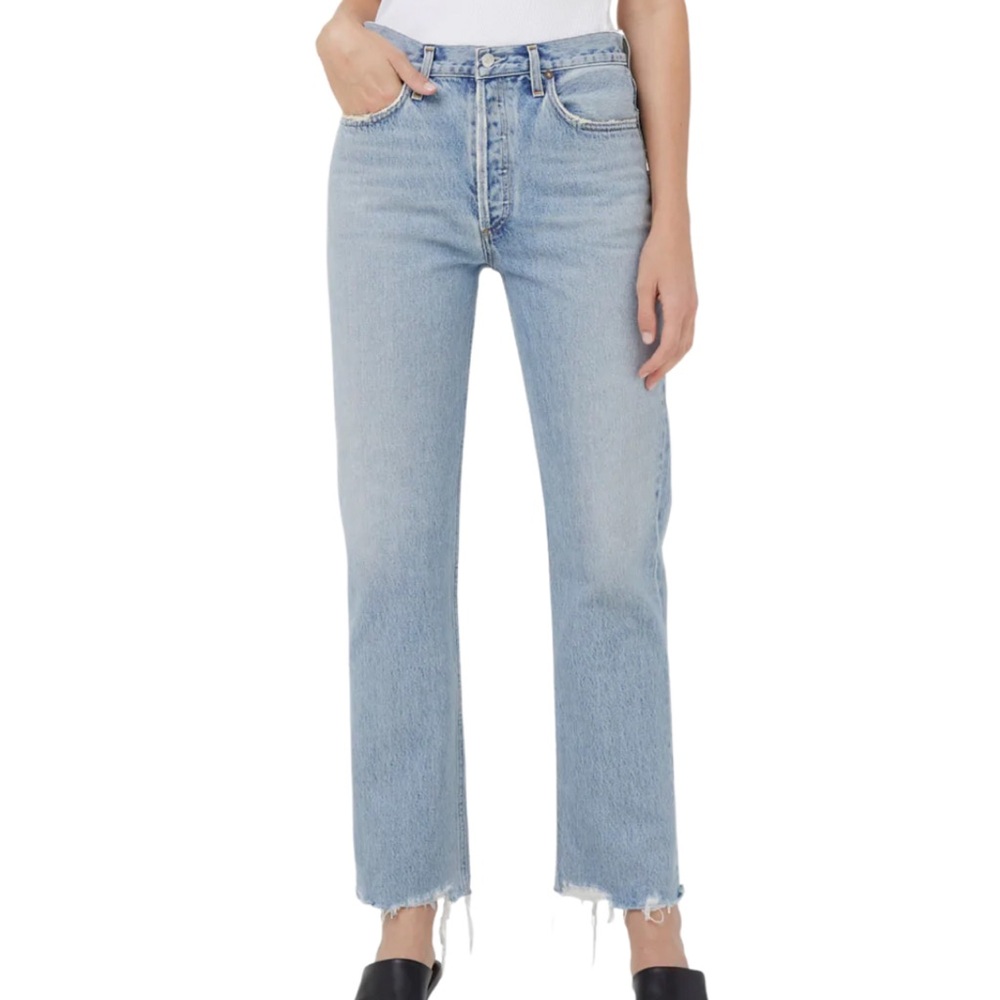 Agolde raw hem Lana Jean in Navigate